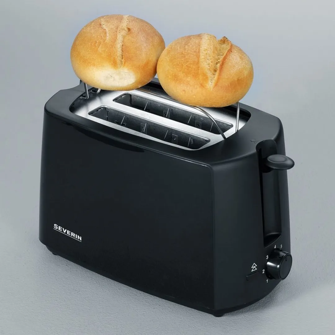 Severin AT 2287 Broodrooster 2 Stuks - 700W - Zwart - afbeelding 6 van 6