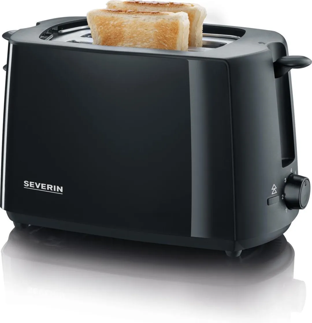 Severin AT 2287 Broodrooster 2 Stuks - 700W - Zwart