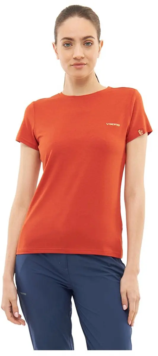 Viking Harvi T-shirt Met Korte Mouwen Oranje M Vrouw