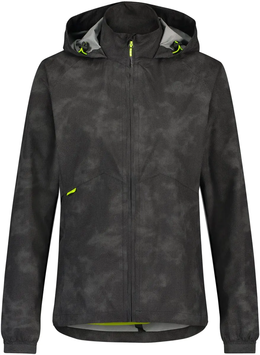 AGU Commuter - Regenjas - Dames - Waterdichte Reflecterende Jas - Zwart - L - Poray 10.000 - Gerecycled Polyester