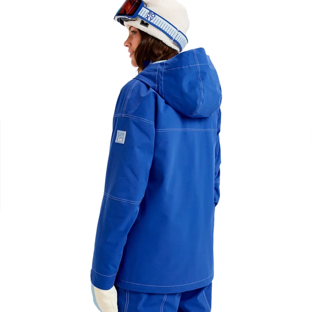 Roxy Chloe Kim Dames Snowboardjas - Dazzling Blue XS - afbeelding 2 van 6