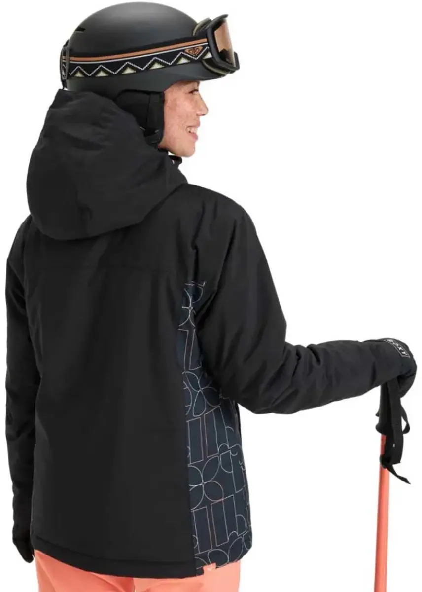 Roxy Galaxy Dames Snowboardjas - Zwart - L - afbeelding 3 van 6