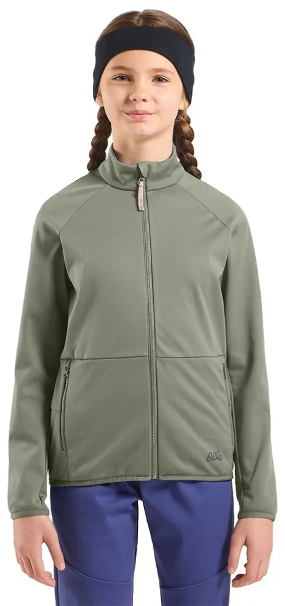 Odlo Essential Warm Jas Groen 12 Years Meisje