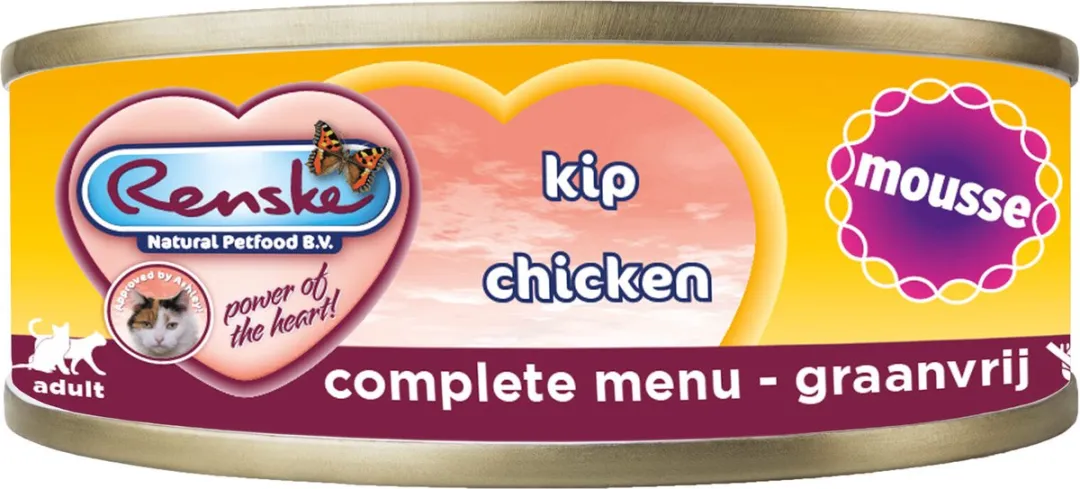 Renske Kattenvoer Mousse Kip 70g - 24 Stuks