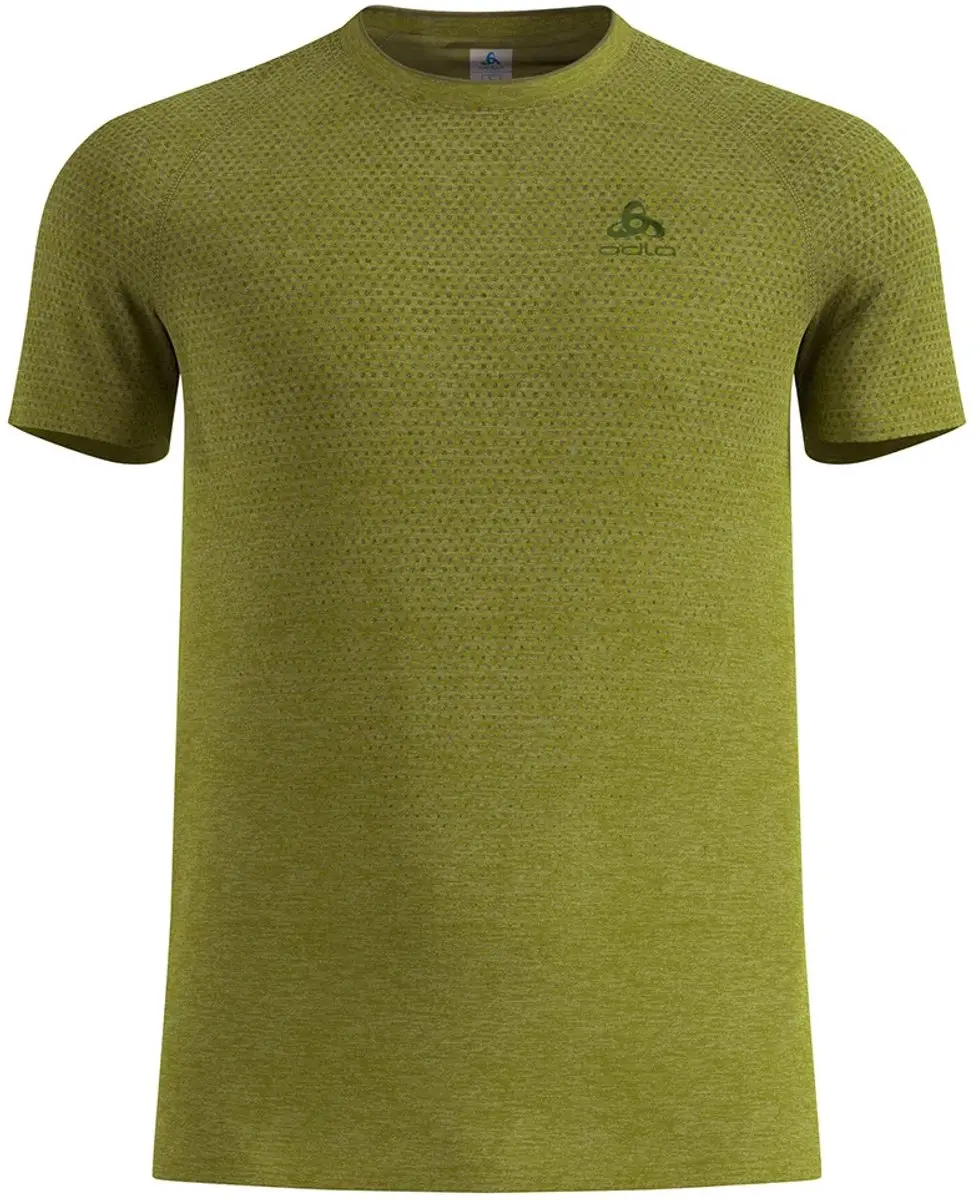 Odlo Essential Seamless T-shirt Met Korte Mouwen Groen XL Man