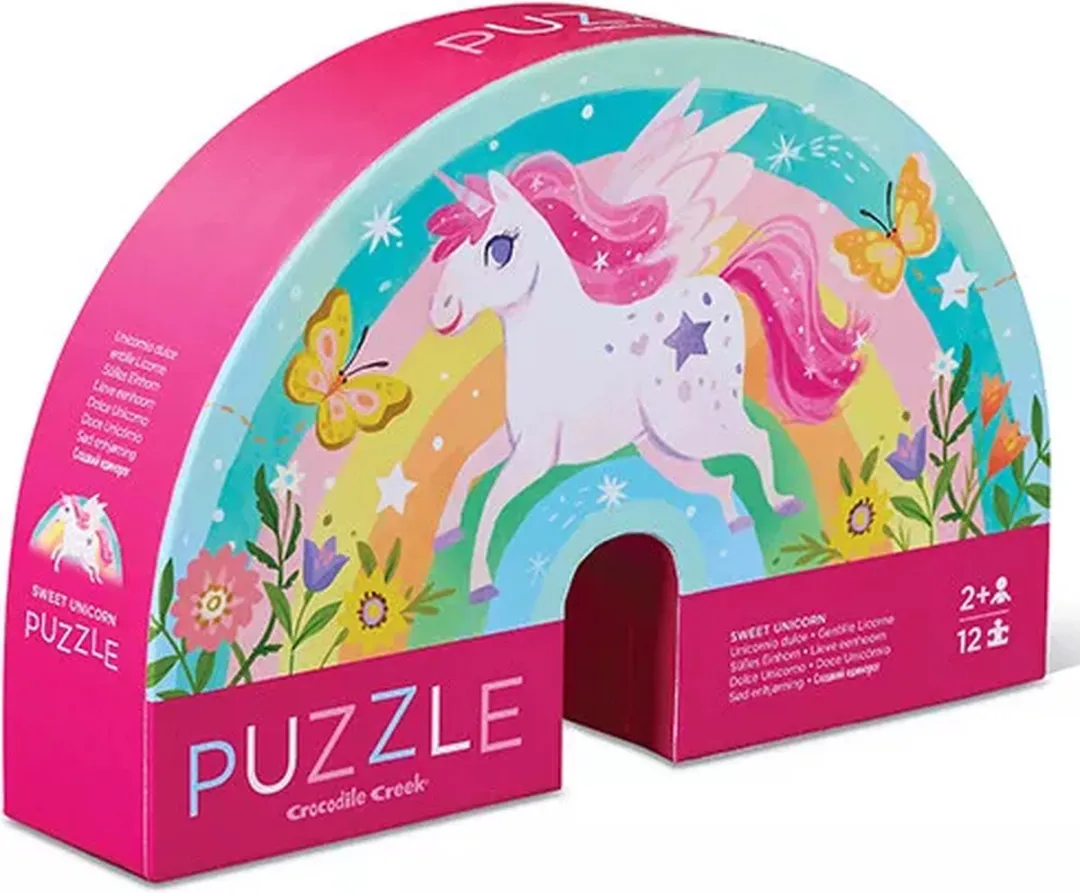 Crocodile Creek Eenhoorn Puzzel 12-delig - Multicolor