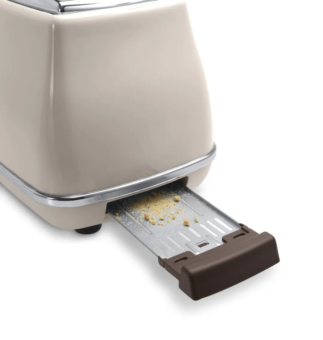 De'Longhi Icona Vintage CTOV2103.BG Broodrooster - 2 Sneden 900W - Beige
