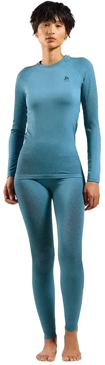 Odlo Performance Warm Lange Mouwen Basislaag Blauw XS Vrouw