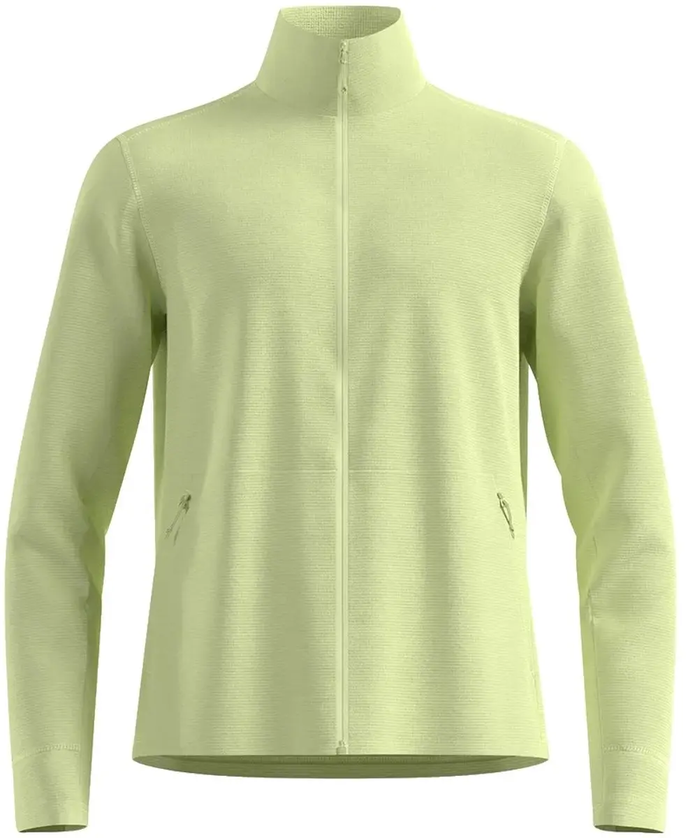 Odlo Grid Fleece Met Rits - Shadow Lime Melange - M - afbeelding 6 van 6