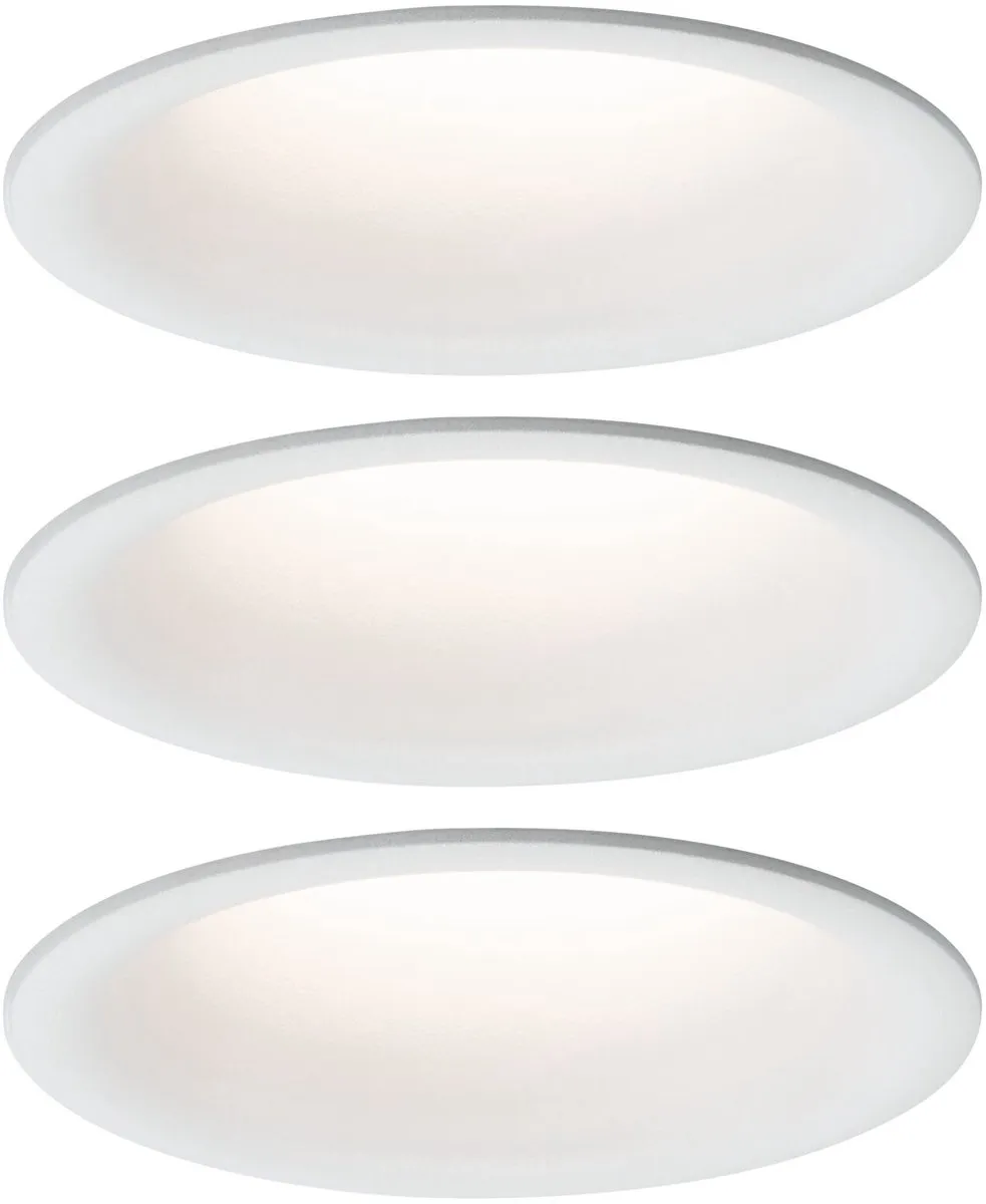 Paulmann Cymbal Coin Basisset LED-inbouwlamp 3x6,7W 430lm 2700K - IP44