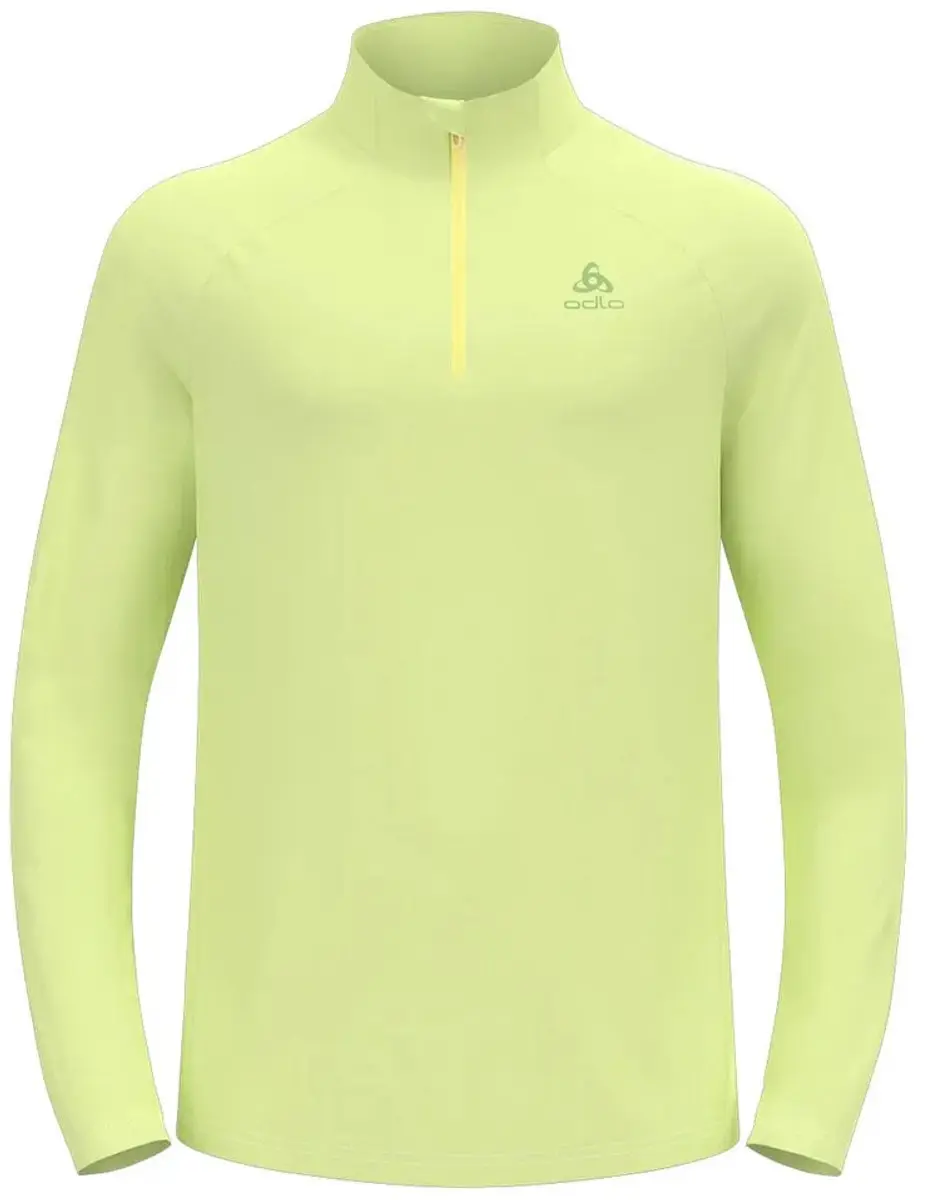 Odlo Essential Ceramiwarm Fleece Met Halve Rits Geel 2XL Man - afbeelding 4 van 4