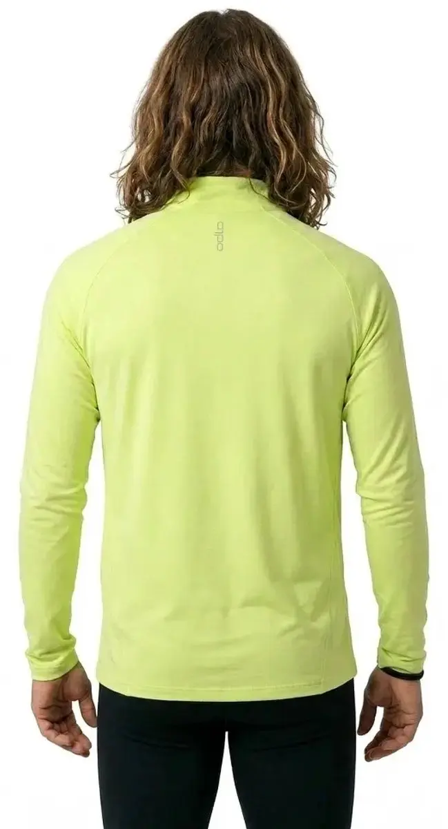 Odlo Essential Ceramiwarm Fleece Met Halve Rits Geel 2XL Man - afbeelding 2 van 4