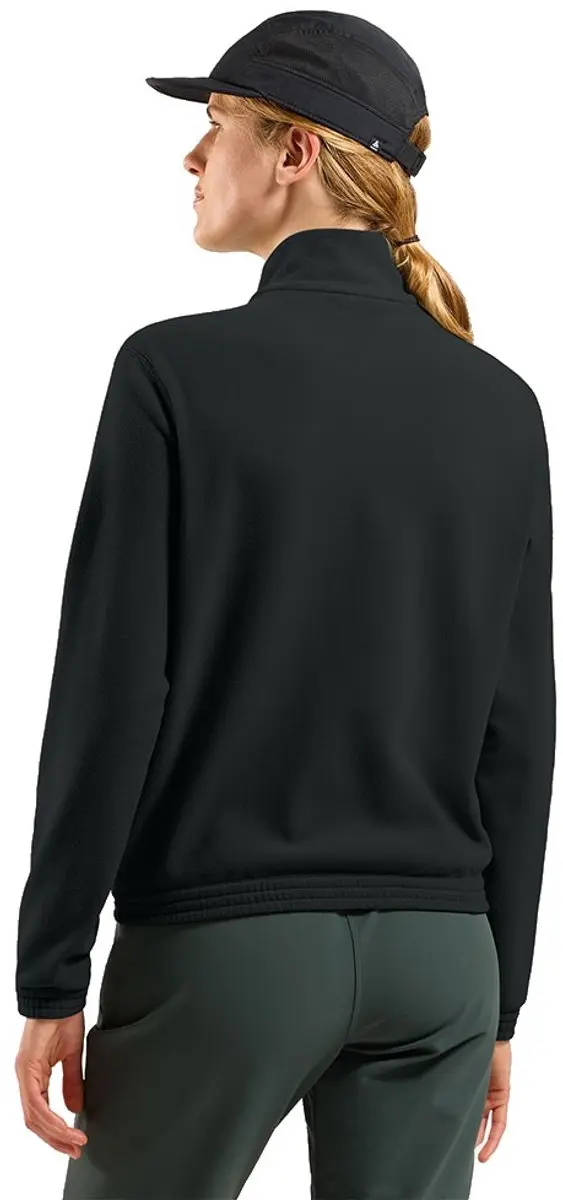 Odlo Classic Fleece Met Volledige Rits Dames - Zwart M - afbeelding 2 van 6