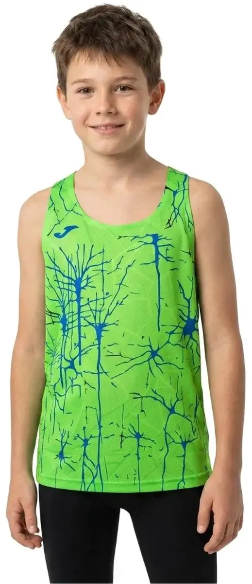 Joma Elite IX Mouwloos T-shirt - Fluor Groen - 12-14 Jaar - afbeelding 3 van 4