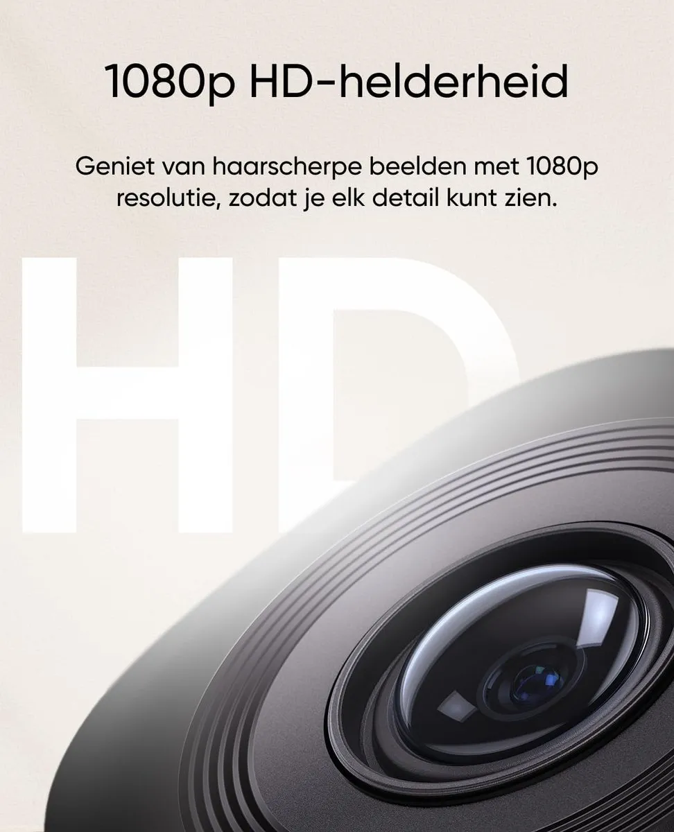 Eufy Security C210 Binnencamera - 1080p HD - 360° Pan/Tilt - AI Detectie