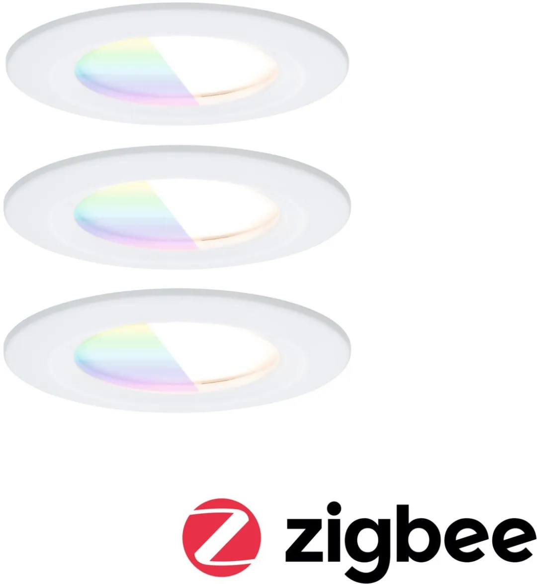 Paulmann Nova Coin LED-inbouwlamp 78mm RGBW+ 3x6W - Wit mat