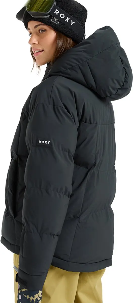 Roxy Alofted Puffy Dames Jas - Zwart - S - afbeelding 2 van 6