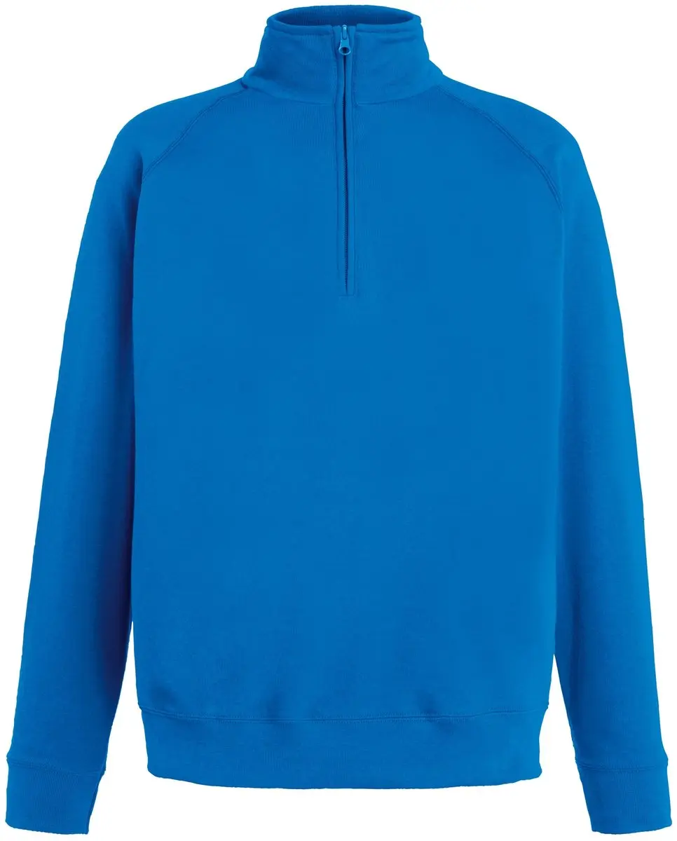 Fruit Of The Loom Heren lichtgewicht sweatshirt met ritssluiting (Royaal Blauw)