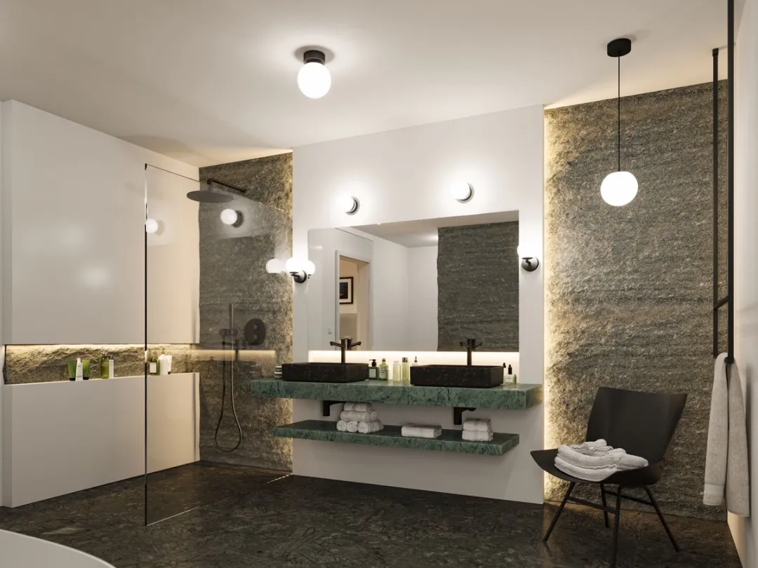 Paulmann Selection Bathroom LED Plafondlamp Gove IP44 900lm - Zwart mat