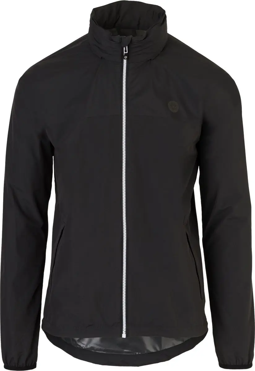 AGU GO Regenjas Essential - Regenjas Dames & Heren - Ademende en Waterdichte Regenjas - Fietsjack - Zwart - M