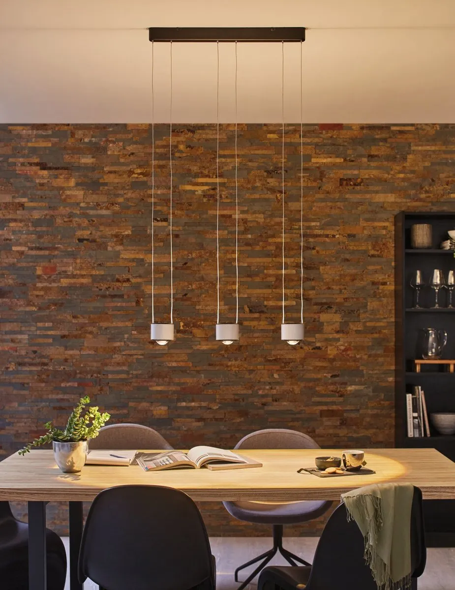 Paulmann LED-hanglamp Aldan 3x1570lm - 2700K - Zwart