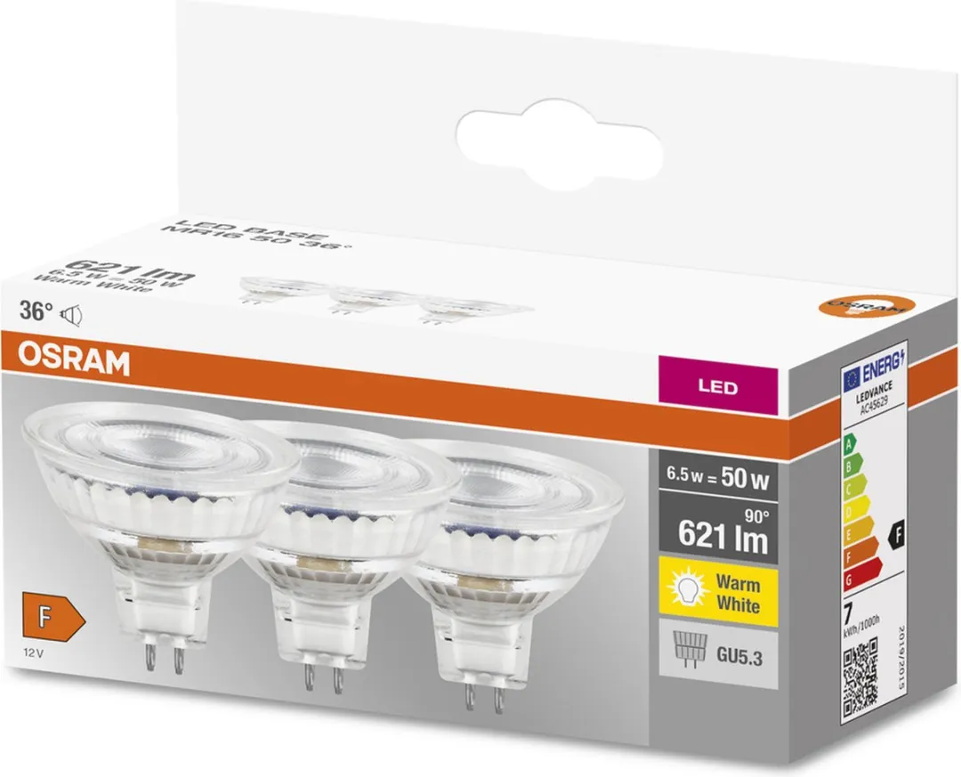 Osram LED Reflektor MR16 GU5.3 6.5W - 3 Stuks - afbeelding 6 van 6