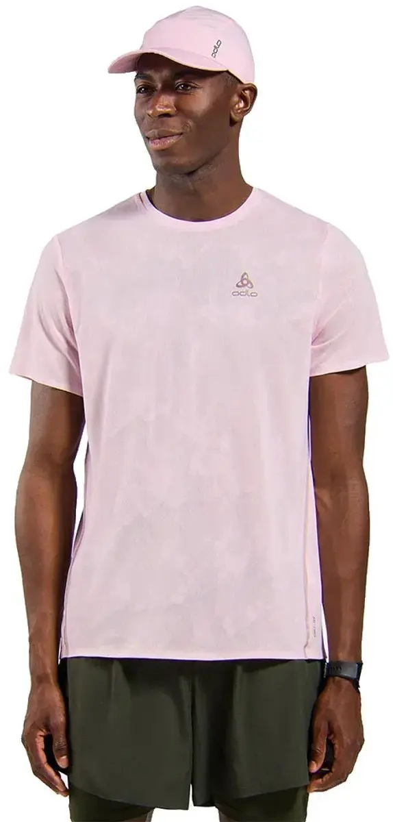 Odlo Zeroweight Engineered Chill-tec T-shirt Met Korte Mouwen Roze XL Man