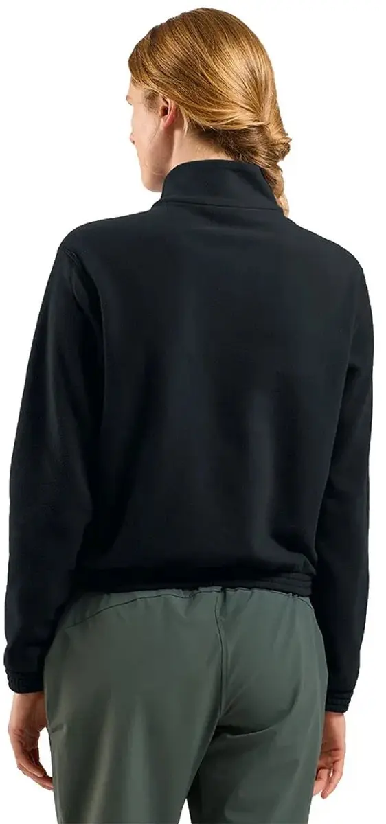Odlo Classic Fleece met Halve Rits Dames - Zwart - L - afbeelding 3 van 6