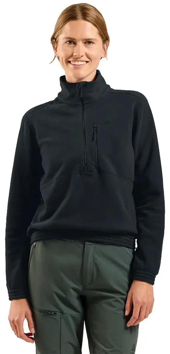 Odlo Classic Fleece met Halve Rits Dames - Zwart - L - afbeelding 6 van 6