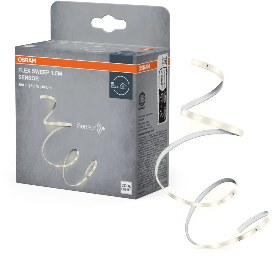 Osram Flex Strip Sweep Sensor 1.5m 830 Warm Wit