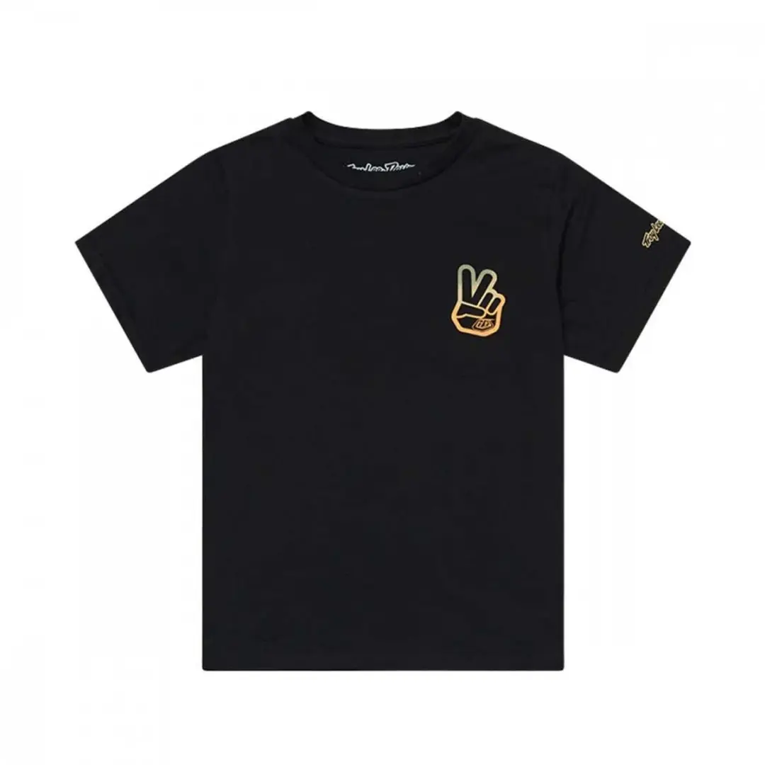 Troy Lee Designs Peace Out T-shirt Met Korte Mouwen Zwart M Jongen