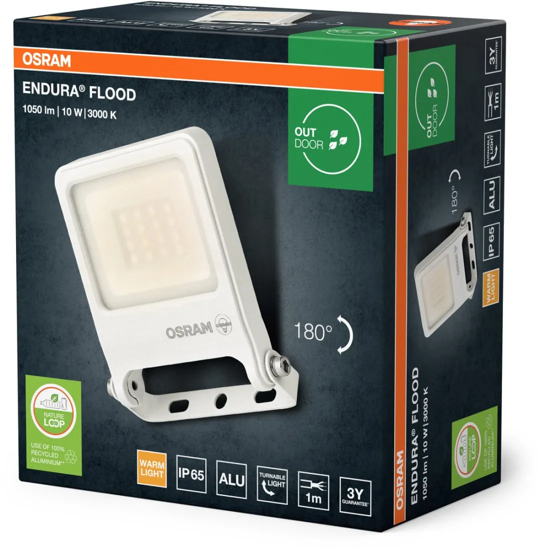 Osram Endura Flood PC 10W LED-schijnwerper 1000lm - Wit
