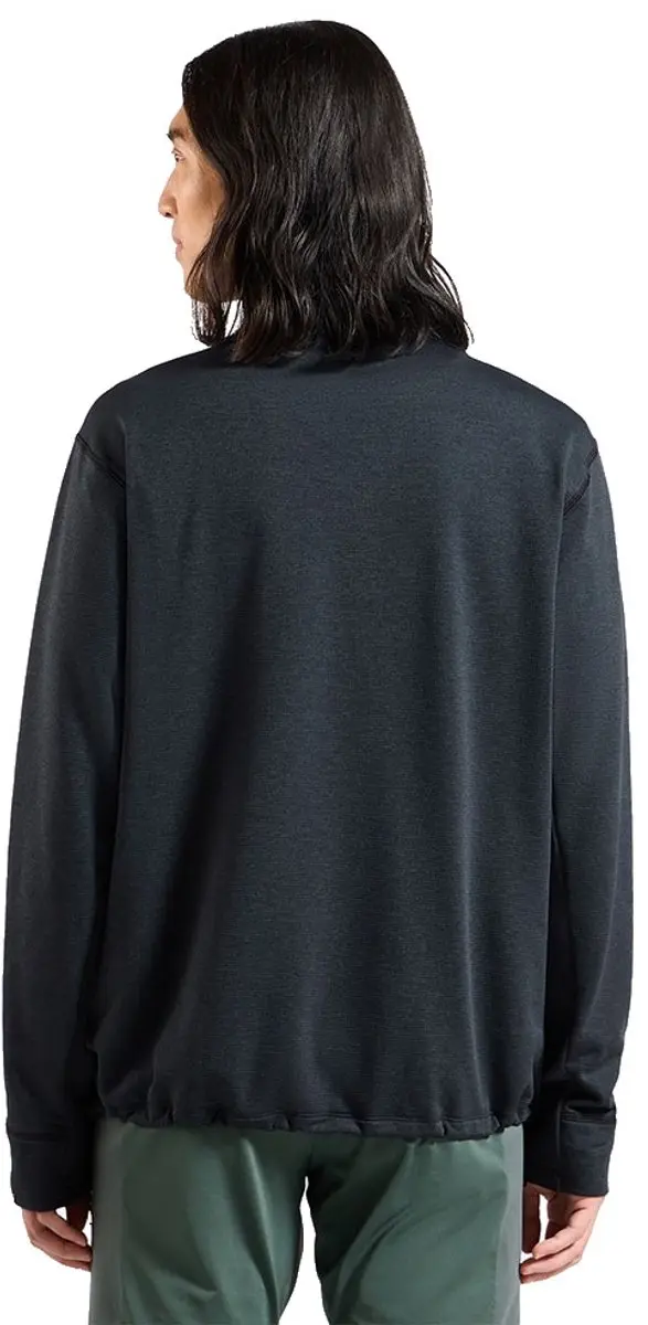 Odlo Grid Fleece Overhemd Met Halve Rits - Zwart - afbeelding 2 van 6