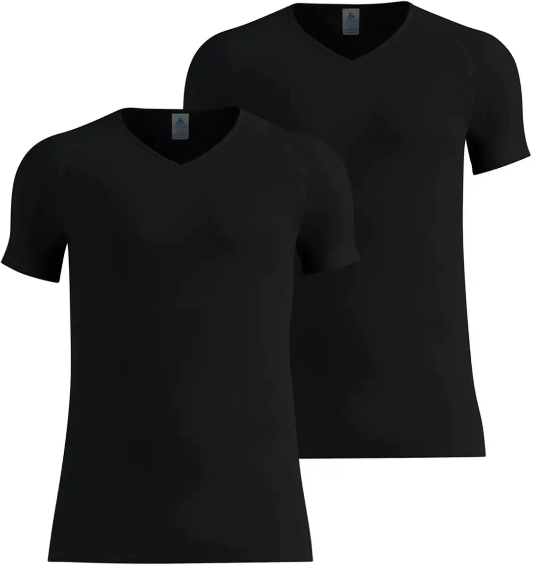 Odlo Active Light T-shirt Met Korte Mouwen 2 Eenheden Zwart M Man