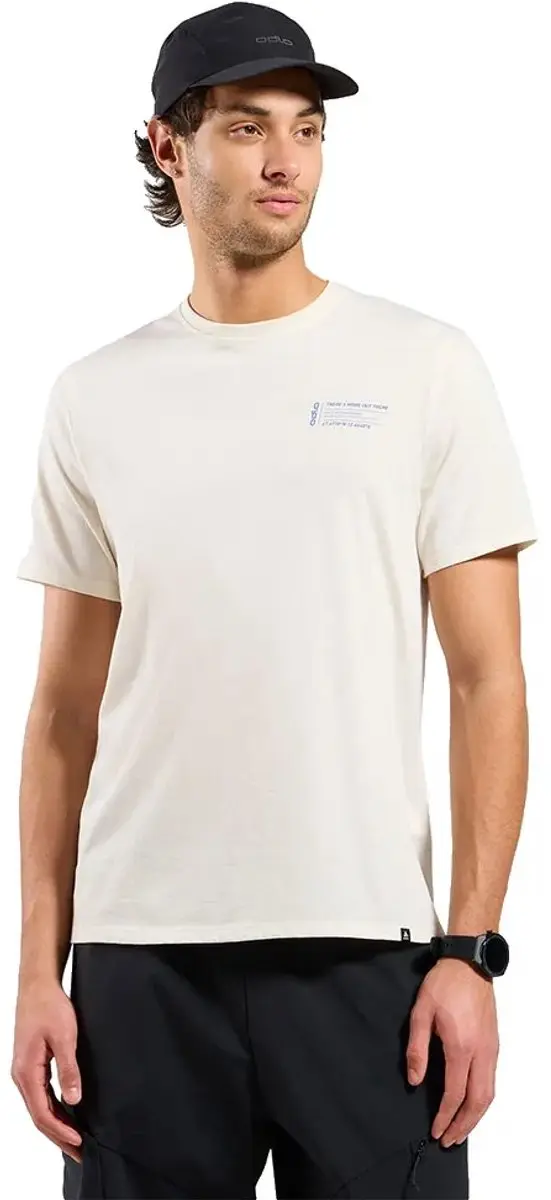Odlo Cotton Blend Unlimited T-shirt Met Korte Mouwen Wit XL Man