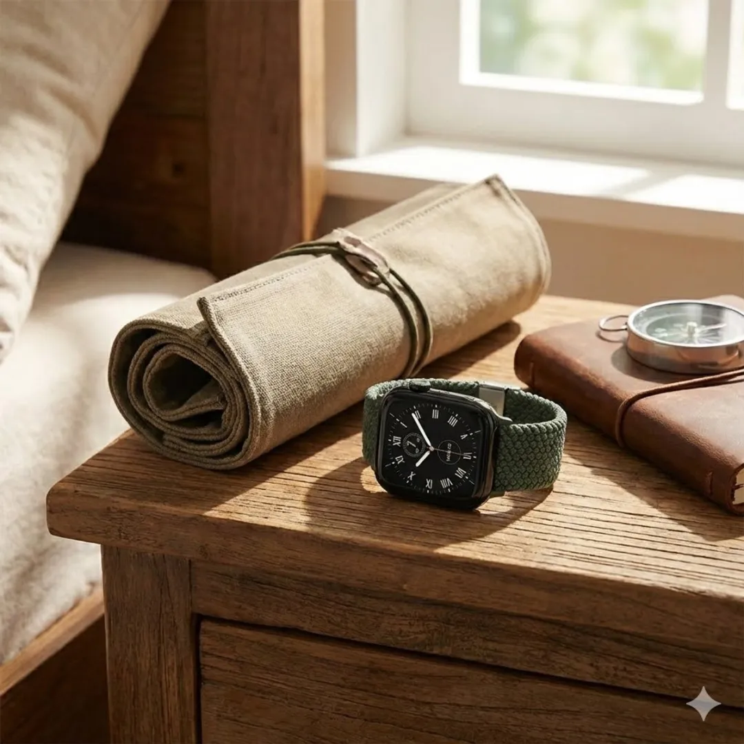 NuveX Olijfgroen Horlogebandje Apple Watch - 42/44/45/46/49mm