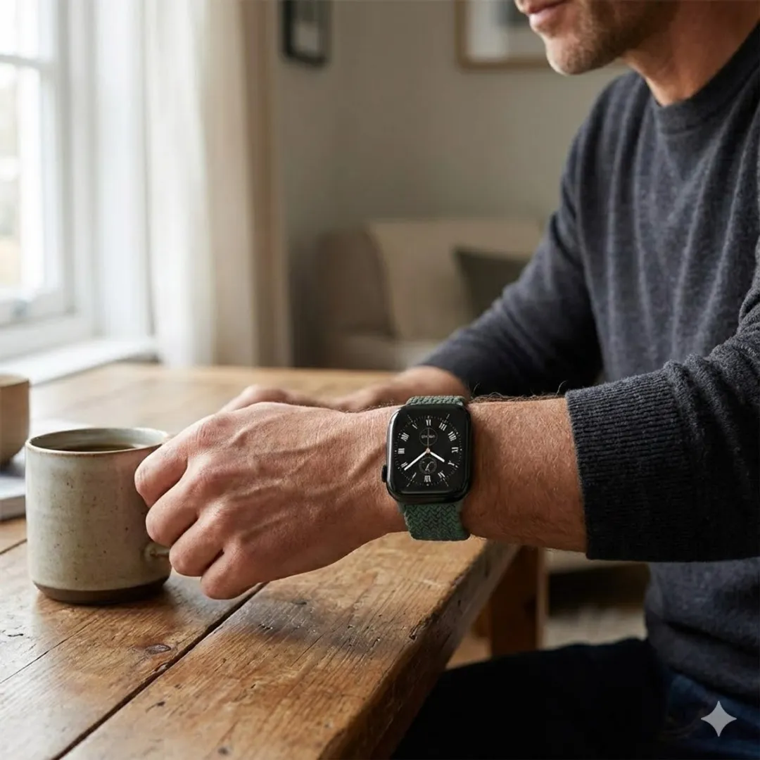 NuveX Olijfgroen Horlogebandje Apple Watch - 42/44/45/46/49mm