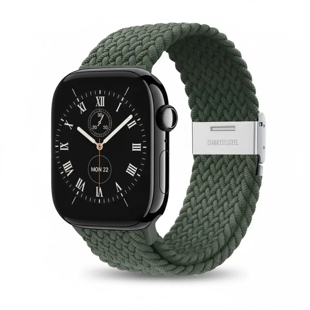 NuveX Olijfgroen Horlogebandje Apple Watch