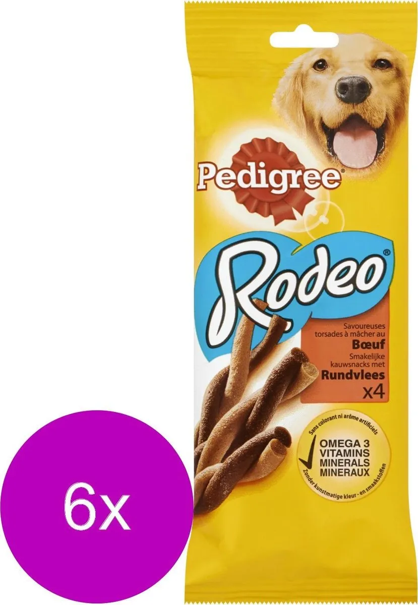 Pedigree Rodeo Kauwsticks Rund - 24 Stuks