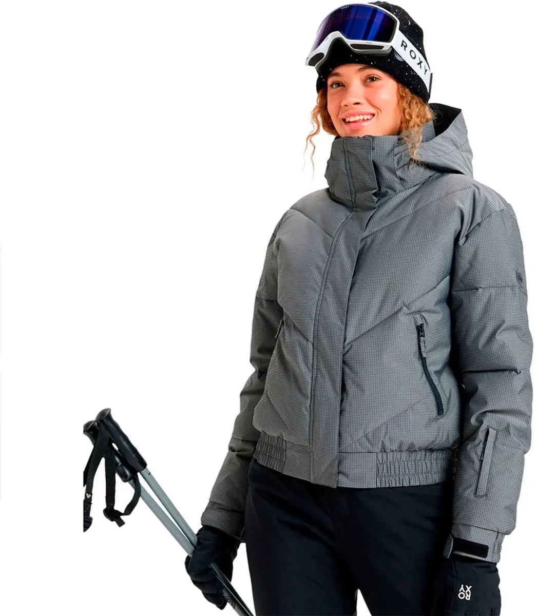 Roxy Snow Shimmer Jas Grijs L Vrouw