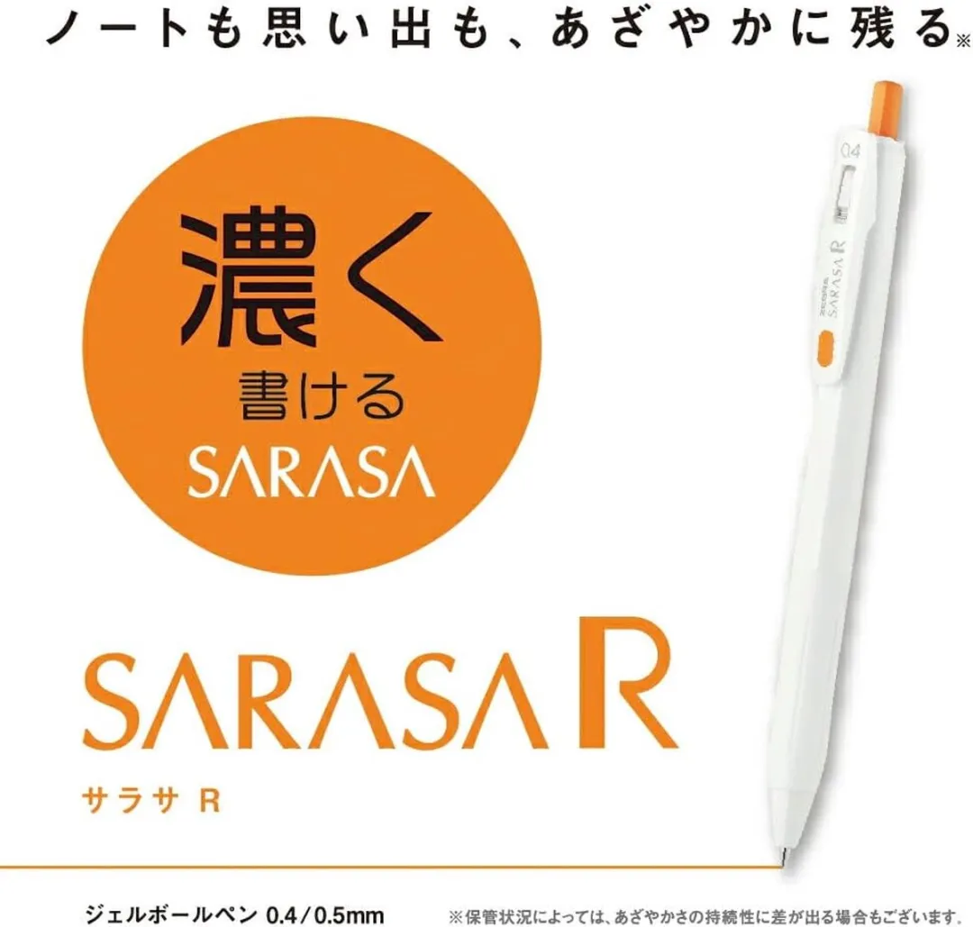 Zebra Sarasa Gelpen 0.4mm - 7 Stuks (7 Kleuren) - Wit
