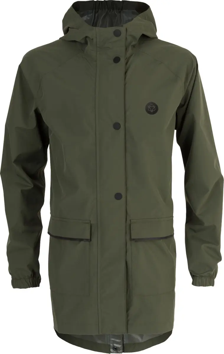AGU GO Parka Essential - Regenjas Kids - Wind- en waterdicht Poray 5000 - Reflecterende details - Lichtgewicht polyester - Unisex - Groen - 140