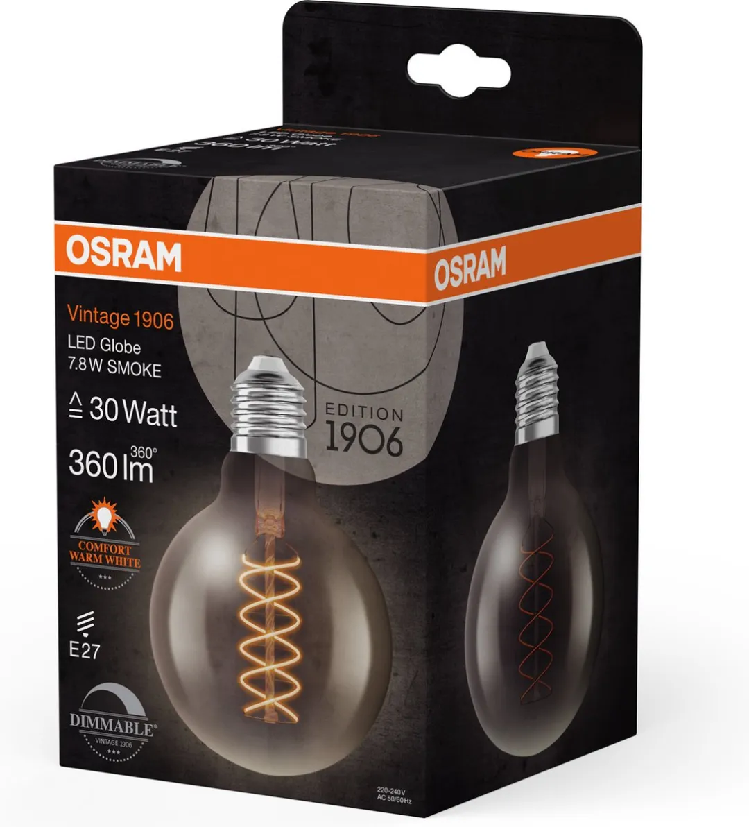 Osram LED Globe E27 7.8W Warmwit - Ø95mm