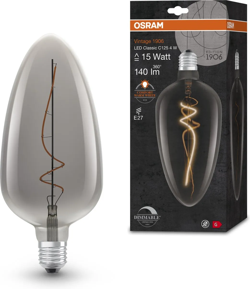 Osram LED-lamp E14 Ballon 4W Warmwit - Ø125mm