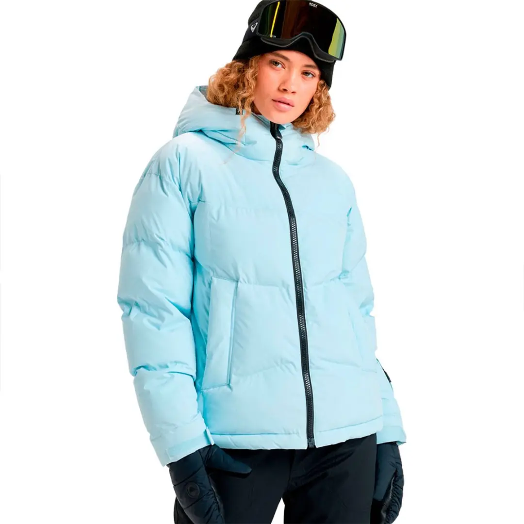 Roxy Alofted Puffy Jas Blauw M Vrouw