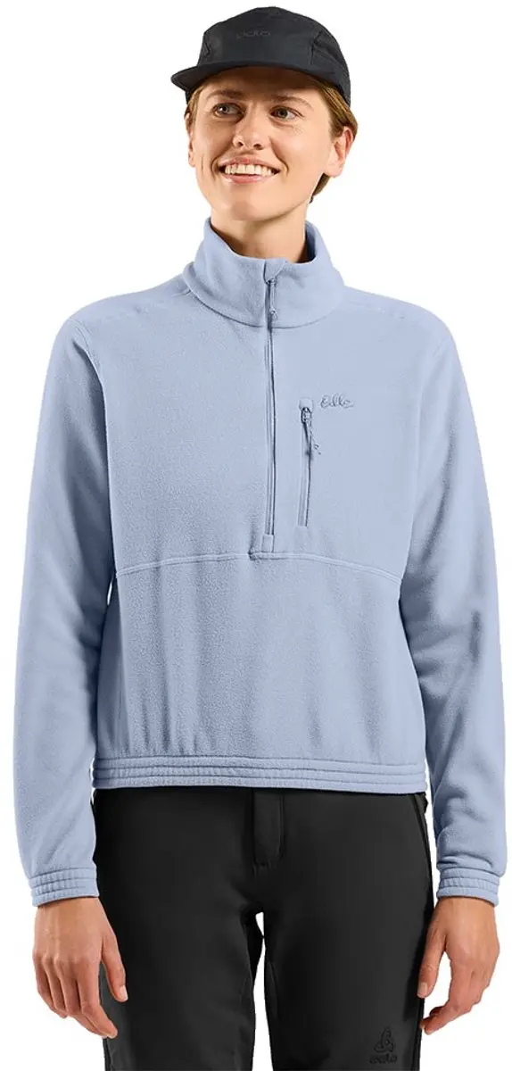 Odlo Classic Fleece Met Halve Rits Blauw S Vrouw