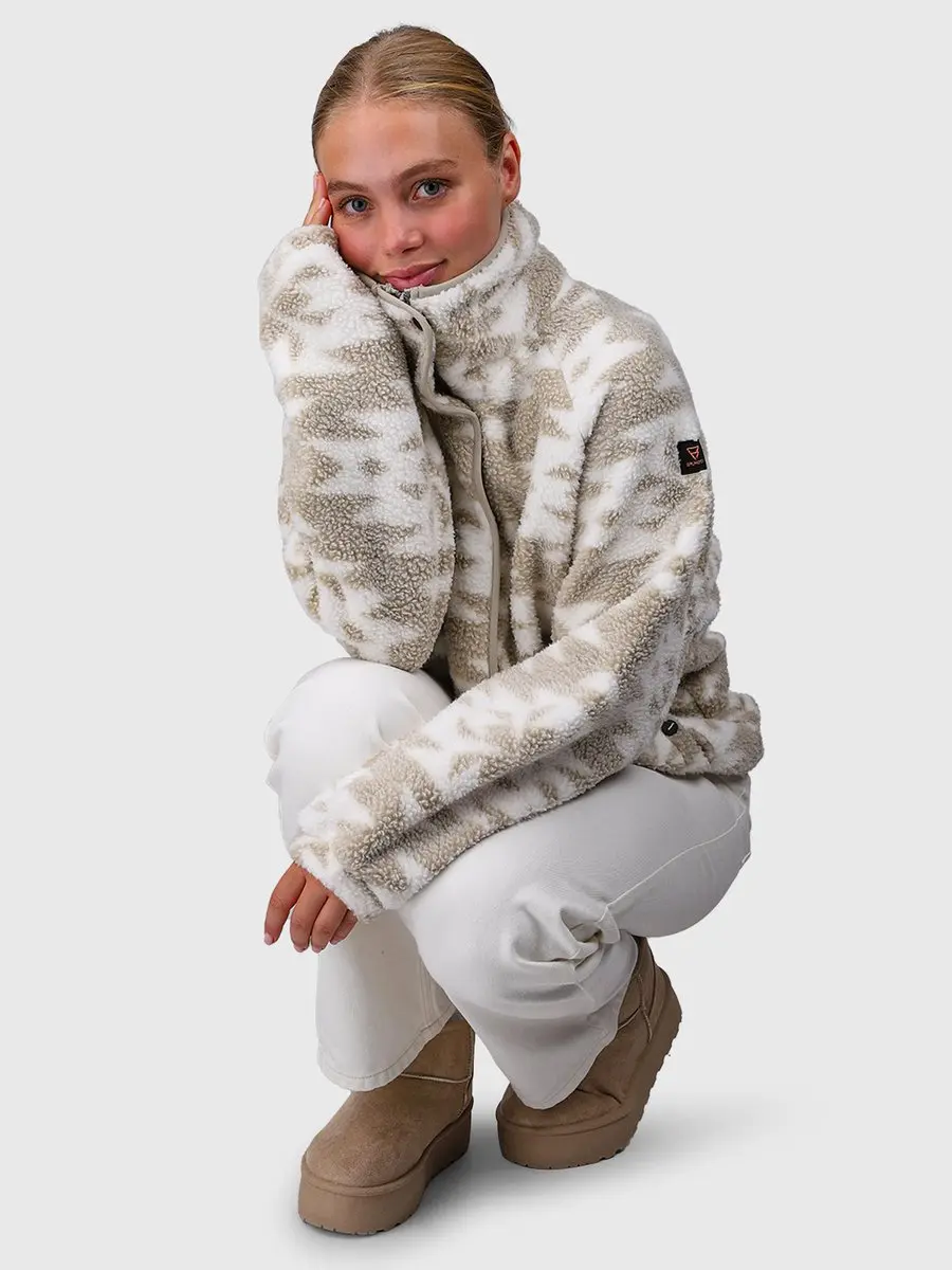 Powchou-Print Women Fleece