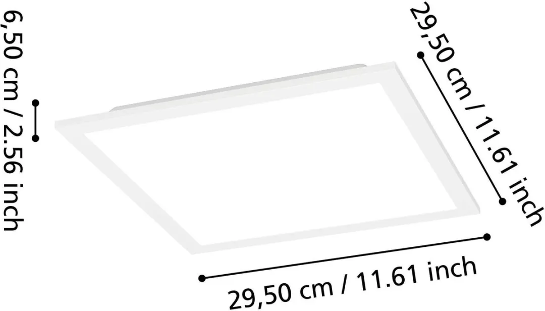 EGLO connect.z Moradillo Smart LED Paneel 29,5x29,5cm - Wit - Zigbee