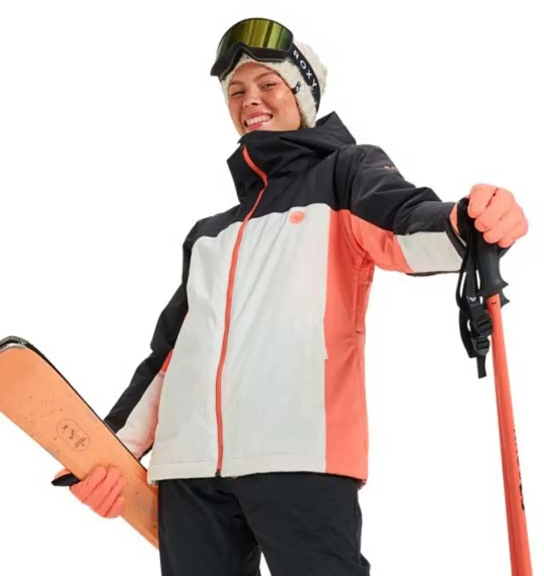 Roxy Galaxy dames snowboardjas - True Black - afbeelding 6 van 6
