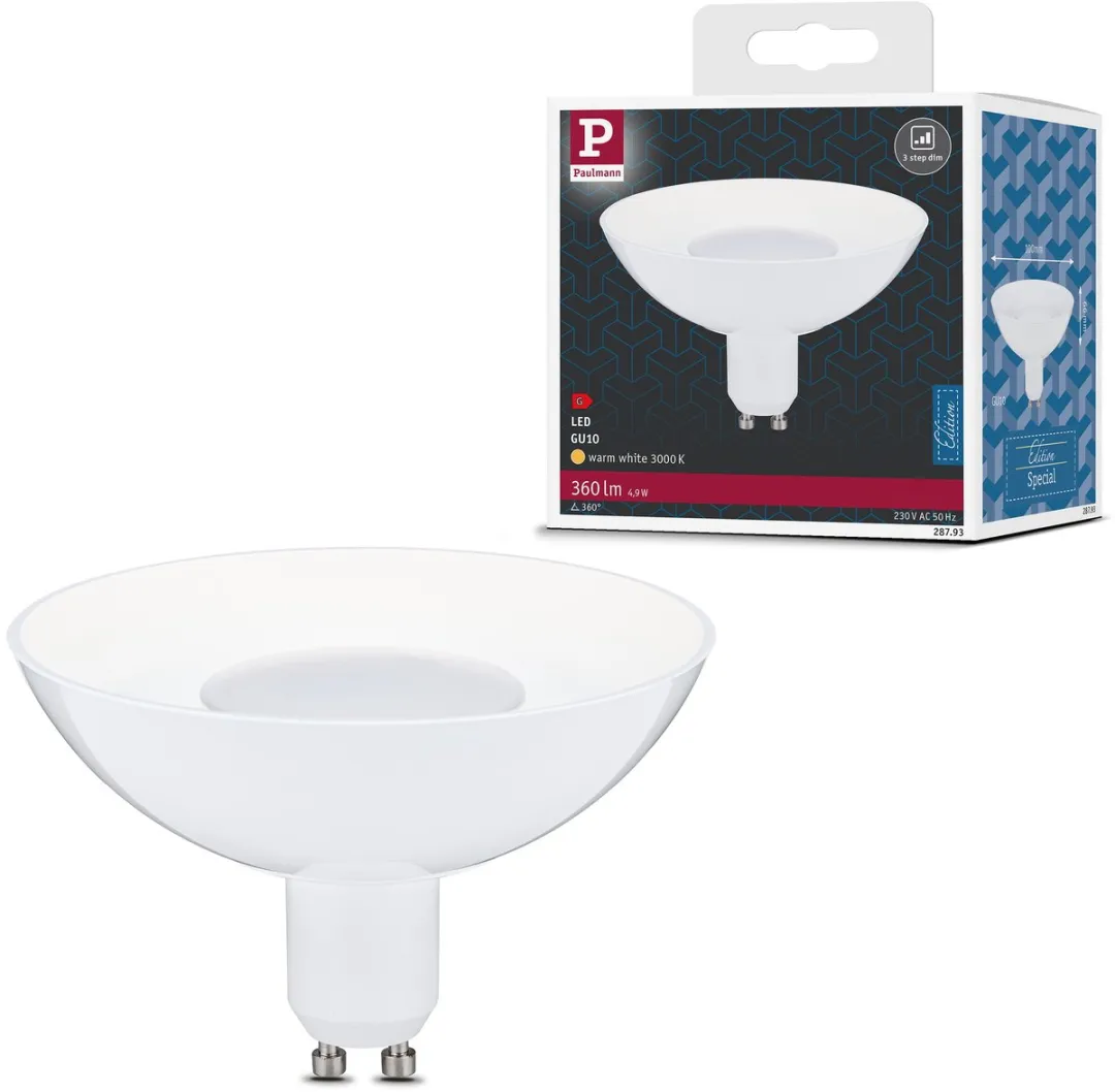 Paulmann LED Reflector GU10 3-Step-Dim 360lm 4,9W